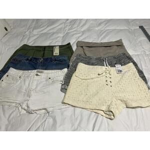 Lot Of 6 Pairs Of Women’s Shorts, Mall Brands, Size M, 8-10